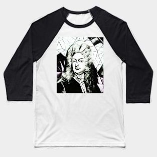 Joseph Addison Black And White Portrait | Joseph Addison Artwork 3 Baseball T-Shirt